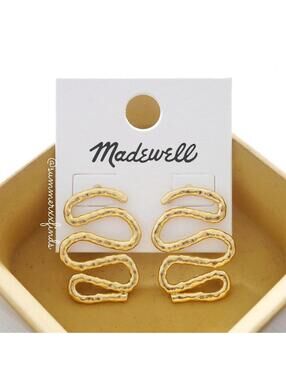 Madewell Wavy Drop Earrings